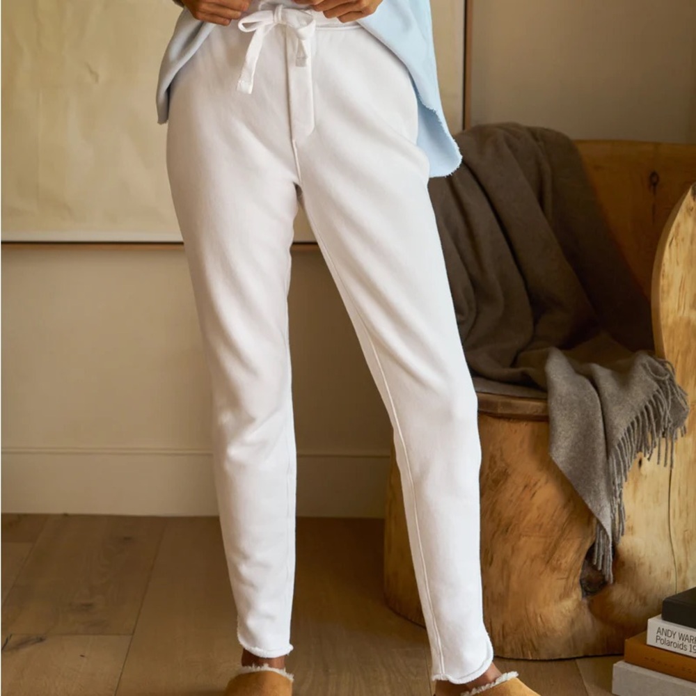 Frank & Eileen Christine White Tulip Pants NWOT Sz M